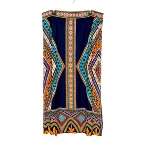 Chico's Size 3 Vacation Chic Maxi Skirt Womens XL Global Nomad Artsy Maximalism